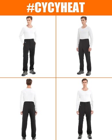 CYCYHEAT Heated Pants for Men and Women, Snow Ski Waterproof Softshell Snowboard Pants, 20000mAh 7.4V Battery in Kuwait