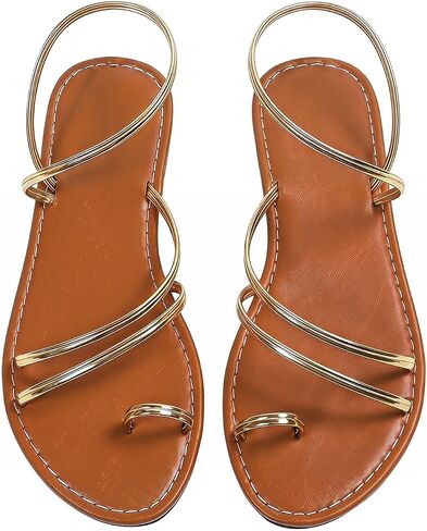 Women's Flower Sandals Braided Toe Post Flat Sandals Open Toe Cross Strappy Boho Sandals Slide Shoes in Saudi Arabia