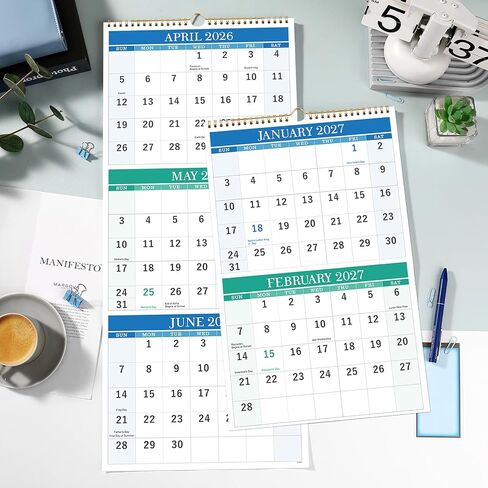 2025 Calendar - 2025 Wall Calendar from January 2025 to December 2025, Calendar 2025 with Premium Paper, Spiral Bound, 14.5'' x 11.5'' in Kuwait