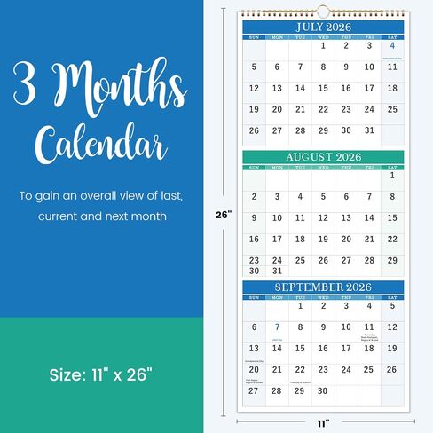 2025 Calendar - 2025 Wall Calendar from January 2025 to December 2025, Calendar 2025 with Premium Paper, Spiral Bound, 14.5'' x 11.5'' in Kuwait