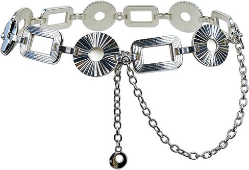 Women's metal chain belt decoration dress trousers body chain in Kuwait