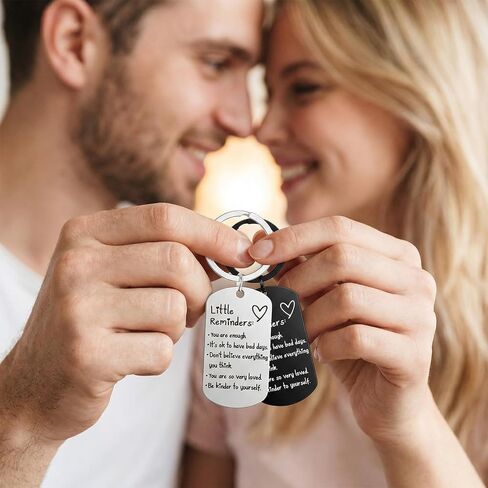 24PCS Little Reminders Keychain Bulk Inspiration Keychain Gifts for Women Men Spirit Quotes Key Ring Motivational Inspirational You Are Enough Daily Affirmation Mental Health Positive Gifts in Saudi Arabia