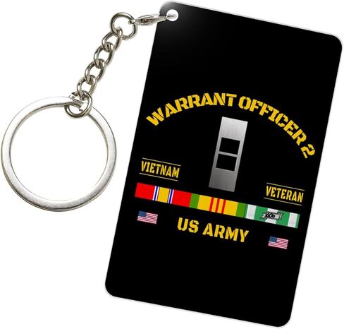 Us Chief Warrant Officer 2 Emblem Cw2 Rank Insignia Vietnam Veteran Acrylic Keychain 2x3in Men Women Daily Outdoor Carry0 in Saudi Arabia