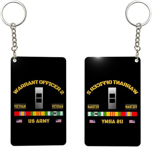 Us Chief Warrant Officer 2 Emblem Cw2 Rank Insignia Vietnam Veteran Acrylic Keychain 2x3in Men Women Daily Outdoor Carry0 in Saudi Arabia