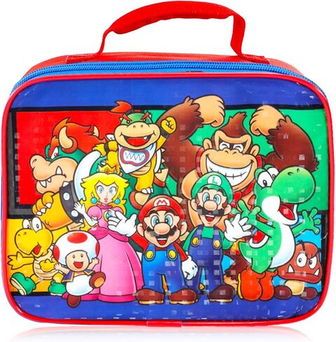 Mario and Luigi Backpack with Lunch Box Set - Bundle of Backpack, Lunch Bag, Stickers, Water Bottle, More | Super Mario Bros School Supplies for Kids in Kuwait