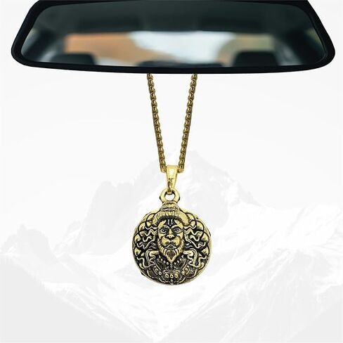 The Great Indian Store Metal Shiva Trishul Car Hanging Accessories, Maha dev Hanging Ornament Idol for Car, Good Luck/Gifting Pack of 2 (2, Shiva Trishul) in Kuwait