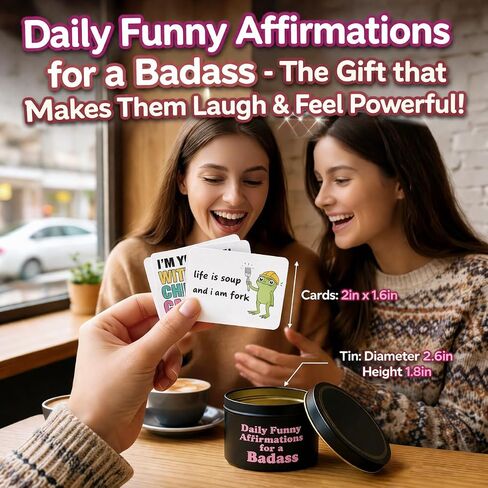 70 Badass Affirmation Cards for Women - Funny Birthday Gifts for Best Friend, Sisters, Coworkers, Daughters - Inspirational Graduation Gift for Her - Self Care, Motivational & Daily Encouragement in Saudi Arabia