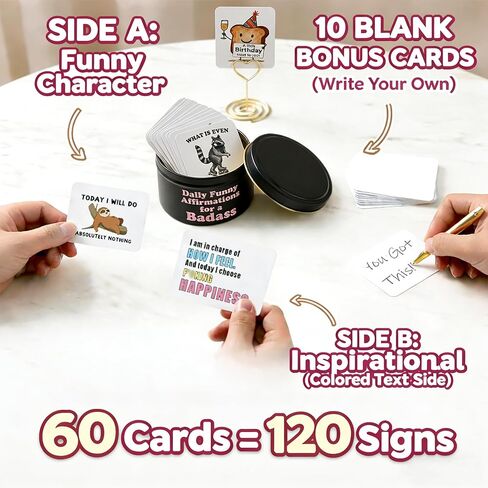 70 Badass Affirmation Cards for Women - Funny Birthday Gifts for Best Friend, Sisters, Coworkers, Daughters - Inspirational Graduation Gift for Her - Self Care, Motivational & Daily Encouragement in Saudi Arabia