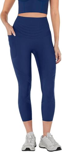 سروال Fanka Body Sculpt بجيب جانبي 7/8 2.0، تصميم أمامي بدون خياطة، تحكم في البطن 360 درجة، تمدد عالي التعافي in Kuwait