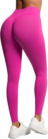 Women Seamless Impact Leggings, Scrunch Workout Leggings Medium Waist Tummy Control Butt Lifting Gym Yoga Pants in Saudi Arabia