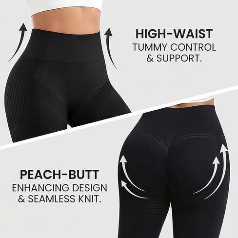 Anti Cellulite Compression 3D Leggings for Women,leggings for women tummy control,Butt Lifting Tummy Control Gym Yoga Pants,3D compression leggings for cellulite,Black,L in Saudi Arabia