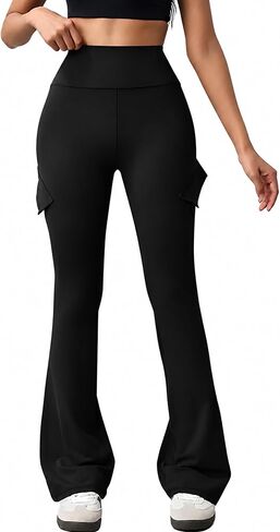 Avanova Women Bootcut Yoga Pants with Pockets High Waisted Flare Leggings Pilates Pants in Kuwait