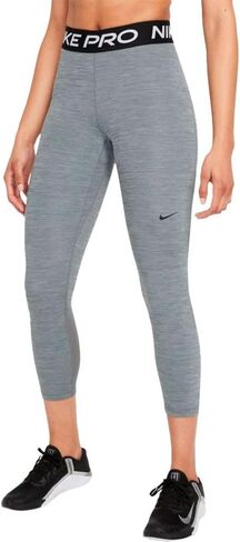 Nike Womens 365 Mid Rise Tight Crop Leggings Gray | Black Medium in Kuwait