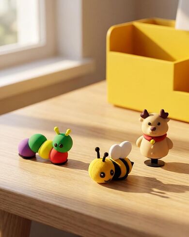 Cute Kawaii Shoe Charms for Clogs, Cartoon Croc Charms Accessories for Girls Kids Teens, Black Cat Bat Bee Caterpillar Deer Fruit Shoe Decorations Pack, Aesthetic DIY Clog Charm Gifts in Kuwait