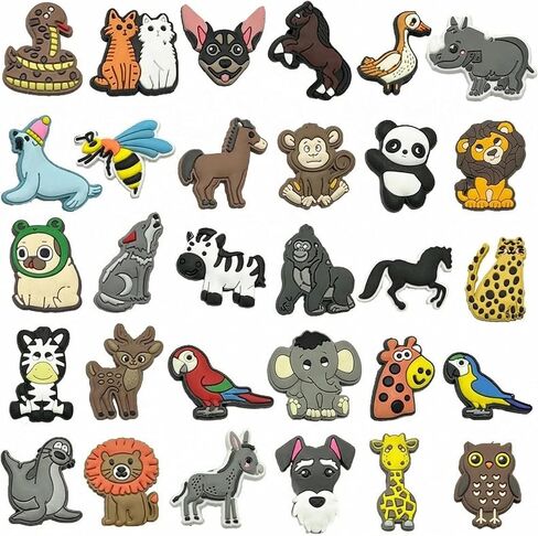 33,57,100 Pcs Random PVC Shoe Charms Multiple styles Garden Shoe Charms Accessories for Girls,Boys and Adult Party Gift in Kuwait