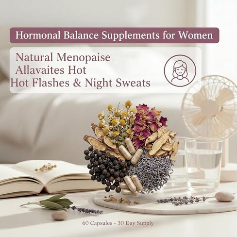 Hormone Balance for Women - Daily Wellness Support and Weight Management for Midlife, Mood & Energy Support, 60 Capsules. in Kuwait