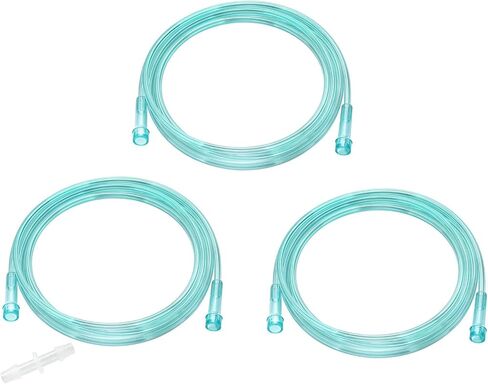 Oxygen Tubing 3 Pack, 10Ft Green Crush Resistant, Non Kinking, Universal Interface, Individually Packaged in Saudi Arabia