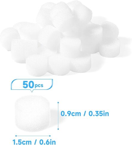 Nebulizer Replacement Air Filter Sponges, Round White Air Filters for Compressor Systems（50 Pcs） in Saudi Arabia