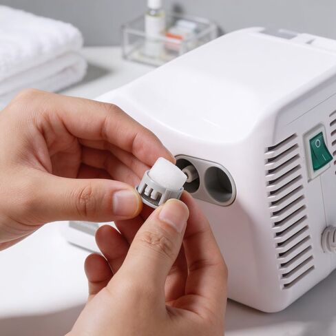 Nebulizer Replacement Air Filter Sponges, Round White Air Filters for Compressor Systems（50 Pcs） in Saudi Arabia