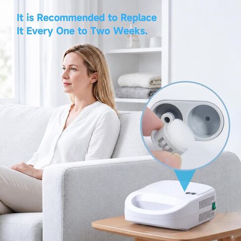 Nebulizer Replacement Air Filter Sponges, Round White Air Filters for Compressor Systems（50 Pcs） in Saudi Arabia