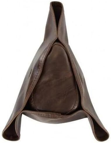MedievalDepot Authentic Full Grain Leather Tricorn Hat - Hand-Stitched Pirate Headwear Brown in Saudi Arabia