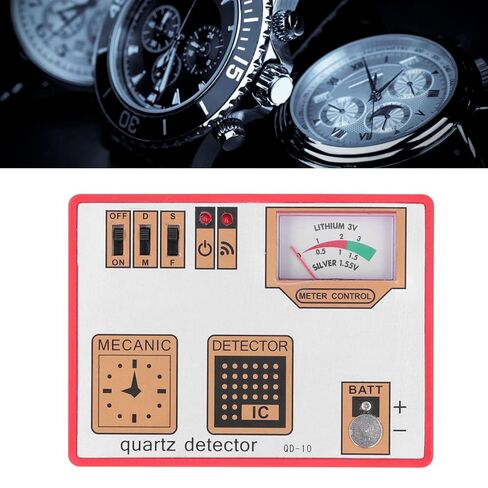 Watch Quartz Tester, Portable 3 in 1 Battery Testing Demagnetization Pulse Checking Tool for Repair Bench Hobbyists ABS 1 Piece in Saudi Arabia