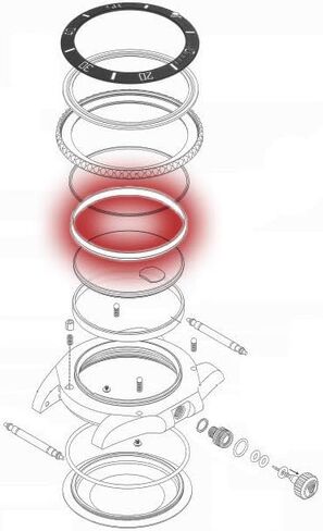 Plastic Watch Crystal/Bezel Gasket Seal Washer Compatible with Rolex Submariner/GMT 40mm Watch in Kuwait
