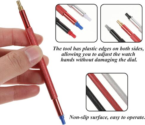 8 PCS Watch Hands Repair Tool Kit, Stainless Steel Watchs Hand Setting Tools Professional Removal Tool with 3 Watch Hands Pressers Pusher 2 Minute Second Hand Removal 5-in-1 Screwdriver, 2 Puller in Saudi Arabia