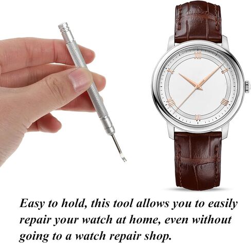 8 PCS Watch Hands Repair Tool Kit, Stainless Steel Watchs Hand Setting Tools Professional Removal Tool with 3 Watch Hands Pressers Pusher 2 Minute Second Hand Removal 5-in-1 Screwdriver, 2 Puller in Saudi Arabia
