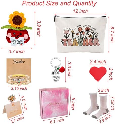 Teacher Appreciation Gifts Set for Women, End of Year Thank You Teachers Gifts from Student,Back to School Thank You for Teachers Women in Saudi Arabia