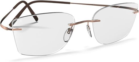 Silhouette Eyeglasses Titan Minimal Art Stellar Chassis Rimless 5599 3530 Aurora Rosegold in Saudi Arabia