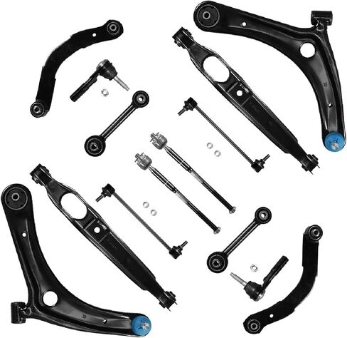 14PCS Suspension Kit Fits for Dodge Caliber 2009-2012, for Jeep Compass 2007-2016, Patriot 2007-2017 Front Rear Control Arm w/Sway Bars MS251007 K750385 ES800408 EV80645 in Saudi Arabia