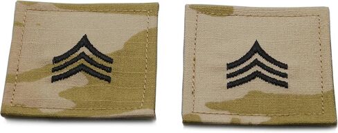 SGT Sergeant Army Rank OCP Patch 2x2 Hook & Loop - Pair in Saudi Arabia