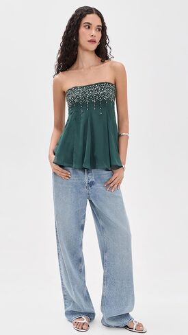 توب تارا مزين للسيدات من Free People in Kuwait