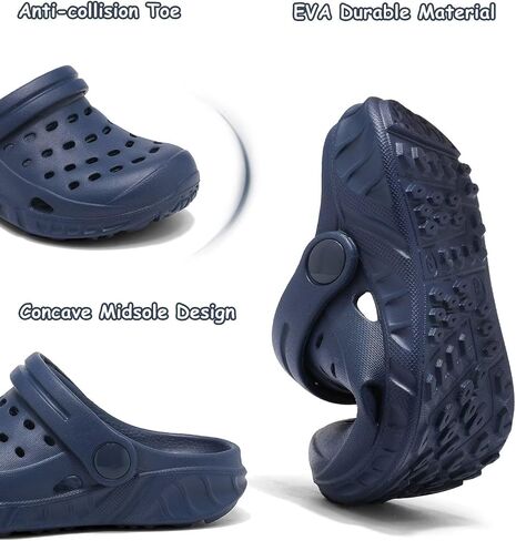 Kids Garden Clogs Toddler Slip on Slides Sandals Boys Girls Summer Beach Pool Outdoor Water Shoes Slippers in Kuwait