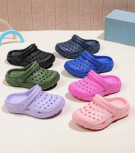 Kids Garden Clogs Toddler Slip on Slides Sandals Boys Girls Summer Beach Pool Outdoor Water Shoes Slippers in Kuwait