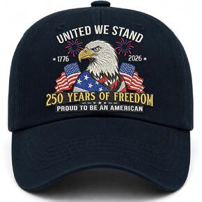 United States 250th Anniversary Hat - 1776-2026 Embroidered Freedom Eagle Baseball Cap, 250th Anniversary USA Hat for Men and Women Dark Blue in Saudi Arabia
