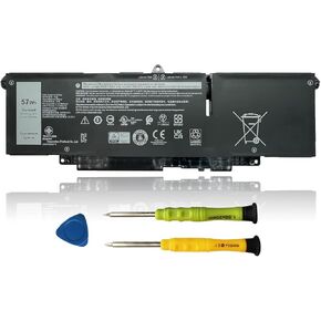 90Wh P0FWH Laptop Battery Replacement for Dell Alienware m16 R2 Inspiron 16 Plus 7640 Inspiron 16 7640 2-in-1 Series POFWH 0M9DG0 HGJCY 11.7V 7692mAh 6-Cell in Saudi Arabia