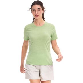 Pioneer Camp Women's Merino Wool Shirt Breathable Quick Dry Short Sleeve Workout Top Lightweight Travel Hiking Running in Kuwait