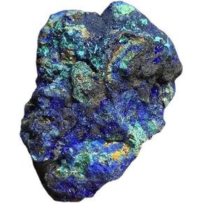 Erliway 1 Pcs Azurite Raw Stone, Natural Raw Azurite Malachite Crystal, 1.2-1.57" Rough Azurite Malachite Mineral Specimen Combination Stone for Home Office Decor Display & Spiritual Use in Saudi Arabia