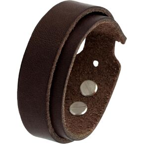 Premium Leather Bracelet - Made in Germany for Women & Men, Hypoallergenic Unisex Genuine Leather with Durable Screw Rivet Closure in Saudi Arabia