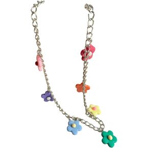 Colorful Resin Flower Pants Chain Fashion Minimalist Waist Chain Hip Hop Punk Trousers Chain for Jeans Skirts Wallet Key Bag in Saudi Arabia
