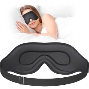 Sleep Eye Mask, EVA BELLE Sleep Mask Sleeping Eye Mask for Men Women (Black(01)) in Saudi Arabia