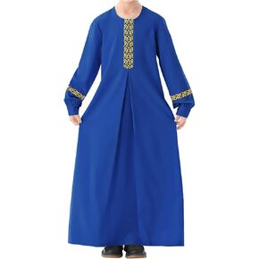 WSPLYSPJY Long Sleeve Abaya for Girls Muslim Islamic Dresses Kids Printed Maxi Prayer Clothes Robe in Saudi Arabia
