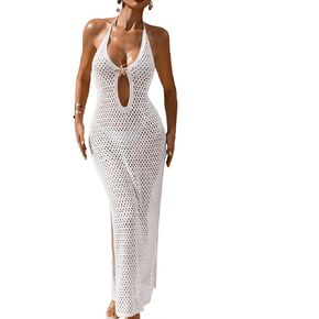 Moss Rose Swimsuit Cover Up for Women Sleeveless Crochet Bathing Suit Sexy Maxi Coverups Summer Beach Vacation Outfits 2026 in Saudi Arabia