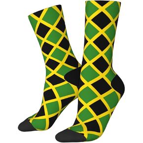 Jamaica Flag Socks For Women Men Soft Novelty Crew Socks Athletic Socks Funny Crazy Dress Socks in Kuwait