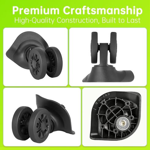 luggage replacement wheels-compatible with delsey luggage.Pack of 2.(Before making the purchase, please confirm the size. It is not compatible with all models of luggage from the Delsey brand.) in Saudi Arabia