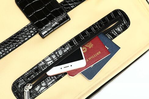 Baxi&barna Crocodile Embossed Hardside Carry-On Luggage, 20 inches, Black (22.8X14.7X9.2 Inch) in Kuwait