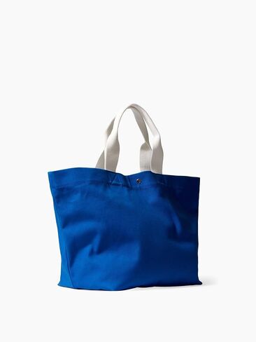 GAP Women's Get Blue Canvas Tote Bag, Medium Wash, One Size in Saudi Arabia