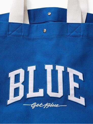 GAP Women's Get Blue Canvas Tote Bag, Medium Wash, One Size in Saudi Arabia